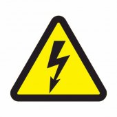 56-0005; Наклейка знак электробезопасности "Опасность поражения электротоком "100x100x100 мм
