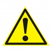 55-0021; Наклейка знак безопасности «Внимание. Опасность» 150х150х150 мм