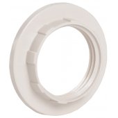 EKP20-01-02-K01; Кольцо абажурное для патрона Е14 пластик белый КП14-К02