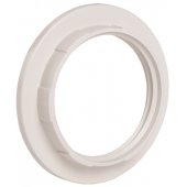 EKP10-01-02-K01; Кольцо к патрону Е27 пластик белый (индивидуальный пакет)