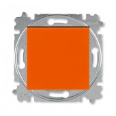 2CHH598645A6066; Переключатель кнопочный одноклавишный Levit оранжевый/дымчатый чёрный