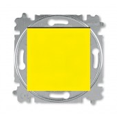 2CHH590745A6064; Переключатель перекрёстный 1-клавишный Levit жёлтый/дымчатый чёрный