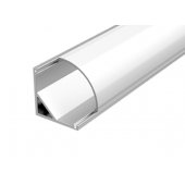 V4-R0-70.0001.KIT-0203; Алюминиевый профиль для LED ленты с рассеивателем опал угловой 2000х16х16 мм (максимальная ширина ленты 10 мм)