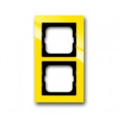 2CKA001754A4335; Рамка 2 поста axcent жёлтая (1722-285)