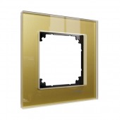 MTN4010-3241; Рамка 1 пост Merten SM M-Elegance стекло золото