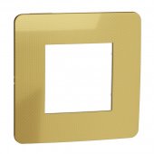 NU280259; Рамка UNICA STUDIO однопостовая золото/белый