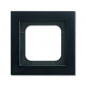 2CKA001754A4708; Рамка 1 пост Axcent металл матовый черный (1721-275-500)