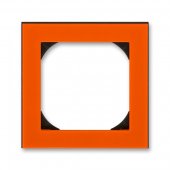 2CHH015510A4066; Рамка 1 пост 55x55 (для механизмов BJE) Levit оранжевый/дымчатый чёрный (3901H-A05510 66)