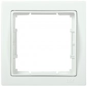 EMB12-K01-Q1; Рамка одноместная квадратная РУ-1-ББ BOLERO Q1 белый