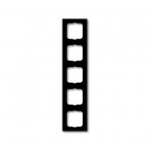 2CKA001754A4423; Рамка 5 постов Future Linear чёрный бархат (1725-885K)