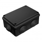 40-0340-9005; Коробка распределительная для о/п безгалогенная (HF) черная 120х80х50 (64шт/кор)