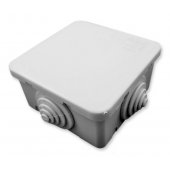 00808; Коробка распределительная герметичная с вводами IP44 65x65x32мм ШxВxГ