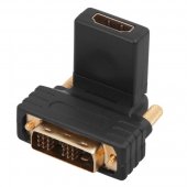 17-6812; Переходник штекер DVI-D - гнездо HDMI, поворотный