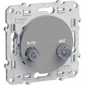 S53R455; ODACE Розетка телевизионная R-TV/SAT оконечная алюминий