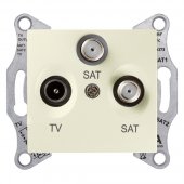 SDN3502147; Sedna Розетка бежевая RTV/SAT/SAT оконечная с накладкой 88-125МГц