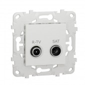 NU545418; Unica New Розетка R-TV/ SAT, одиночная белая