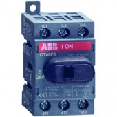 1SCA104932R1001; Рубильник (выключатель нагрузки) OT40F4N2 четырехполюсный 4P до 40А для установки на DIN-рейку или монтажную плату