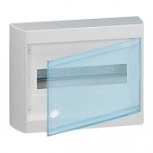 601246; Щит распределительный навесной ЩРн-П-12 пластиковый прозрачная дверь Nedbox