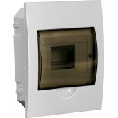 MKP12-V-06-40-20; Щит распределительный встраиваемый ЩРв-П-6 IP41 пластиковый белый прозрачная дверь