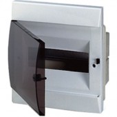 1SL0510A06; Бокс встраиваемый ЩРв-П-8 IP40 пластиковый белый дымчатая дверь UNIBOX