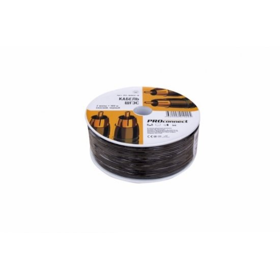 01-6001-6; Кабель ШГЭС 2, черный, бухта 100 м PROconnect (ПРОконнект ...