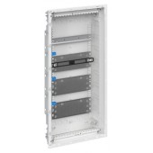 2CPX031455R9999; Мультимедиа шкаф с дверью с вентиляционными отверстиями и DIN-рейкой 3 ряда без розетки