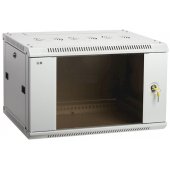LWR3-06U64-GF; Телекоммуникационный шкаф настенный LINEA W 6U 600x450мм дверь стекло RAL7035
