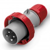 DIS2181636 Вилка кабельная прямая, винтовой зажим, 16А, 3P+E, IP67, 6ч для сечения кабеля 1.0-2.5мм2, 400В, цвет красный