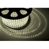 142-106; LED лента 220 В, 13х8 мм, IP67, SMD 5050, 60 LED/m, цвет свечения теплый белый