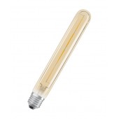 4058075808188; Лампа светодиодная LED 5W E27 Vintage 1906 CL Tubular филамент GOLD (замена 35Вт) теплый золотистая