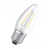 4058075212398; Лампа светодиодная LED 5Вт E27 CLB60 тепло-белый Filament прозрачная свеча