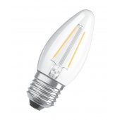 4058075212428; Лампа светодиодная LED 5Вт E27 CLB60 белый Filament прозрачная свеча