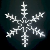 501-333; Фигура световая "Большая Снежинка" цвет белый, размер 95x95 см