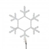501-337; Фигура световая "Снежинка" цвет белый, размер 55x55 см, мерцающая