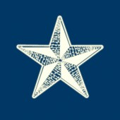 514-271; Светодиодная фигура «Звезда» 50 см, 80 светодиодов, с трубой и подвесом, цвет свечения теплый белый