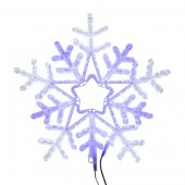 501-531; Фигура световая "Снежинка" цвет белая/синяя, размер 60x60 см, с контролером