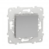 NU553730; Unica New Выключатель релейный Wiser нажимной, 10А алюминий
