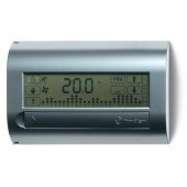 1C7190030007PAS; Комнатный цифровой термостат с недельным таймером Touch Basic, сенсорный экран, 3В DС, 1СО 5А, монтаж на стену, белый