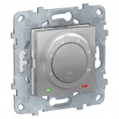 NU550130; Термостат электронный 8А, встроенный термодатчик Unica New алюминий