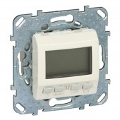 MGU5.505.25ZD; Unica Термостат бежевый программируемый недельный (от +5 до +35град) перекидной контакт