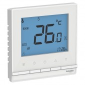 ATN000138; AtlasDesign Термостат электронного теплого пола с датчиком от +5 до +35°C,16A,в сб. белый