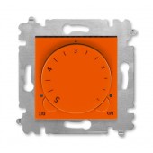 2CHH920003A6066; Терморегулятор с поворотной ручкой Levit оранжевый/дымчатый чёрный