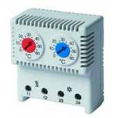 R5THRV13 Сдвоенный термостат, диапазон температур для NC контакта: 10-50°C; для NO: 20-80°C
