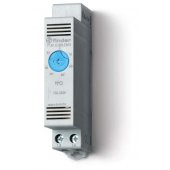 7T8100002301; Щитовой термостат для включения охлаждения, диапазон температур -20…+40°C, 1NO 10A, модульный, ширина 17.5мм, IP20