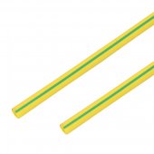 55-1207; Термоусадочная трубка 12/6.0 мм, желто-зеленая, упаковка 50 шт. по 1 м