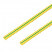 55-2507; Термоусадочная трубка 25/12.5 мм, желто-зеленая, упаковка 10 шт. по 1 м