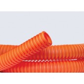 71550 Труба гибкая гофрированная номинальный ф50мм, ПНД, тяжёлая, с протяжкой, цвет оранжевый (RAL 2004) (цена за метр)