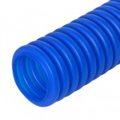 PR02.0096; Труба гофрированная ПНД защитная для МПТ (пешель) синяя Ø25/18.3 (50м/2600м уп/пал)