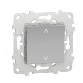 NU550830; Unica New Выключатель Wiser управление жалюзи алюминий