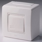 10002 In-liner Classic/Front Коробка в сборе с выключателем, цвет белый